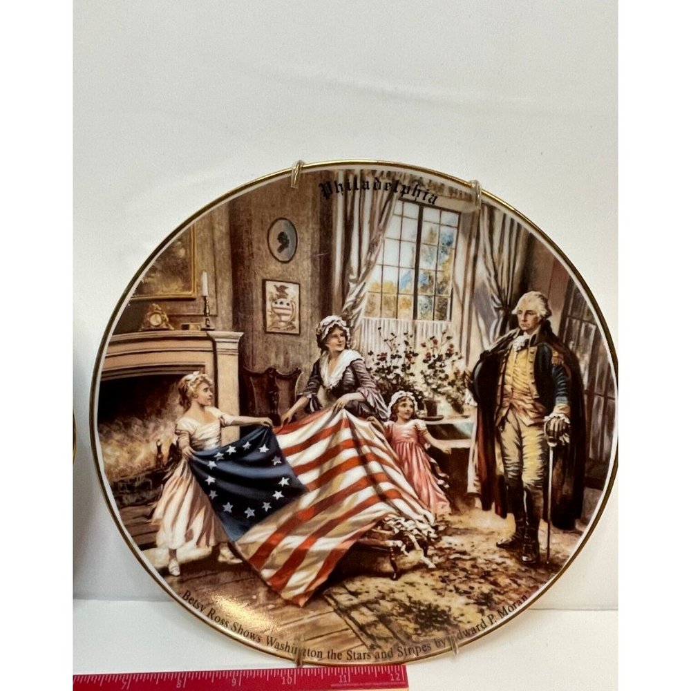 Edgewood Philadelphia Bicentennial Plate Liberty Bell Decorative 1976 - Picture 4 of 16